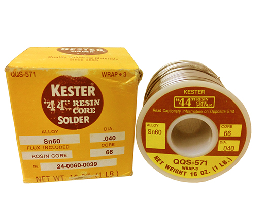 KESTER 44 SOLDER  ヤニ入りハンダ 太さ1mm